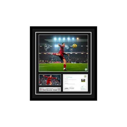 Three For Arnold, Perfect Liverpool Attack, Autographed Photo With EM Certificate, Ultra Premium Framing