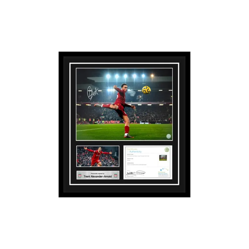 Three For Arnold, Perfect Liverpool Attack, Autographed Photo With EM Certificate, Ultra Premium Framing-0