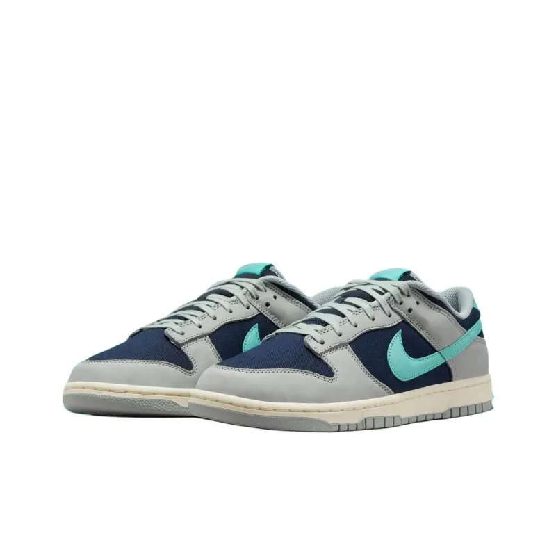 Nike Dunk Anti Slip Wear Resistant Low Top Skateboard Shoes Unisex Gray Blue-2