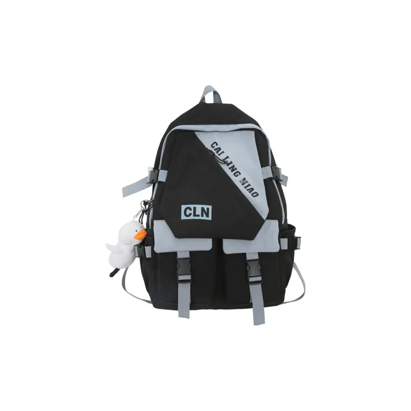 OURFUN Nylon Backpack Unisex Black/Burgundy/Violet/Green/Blue-0