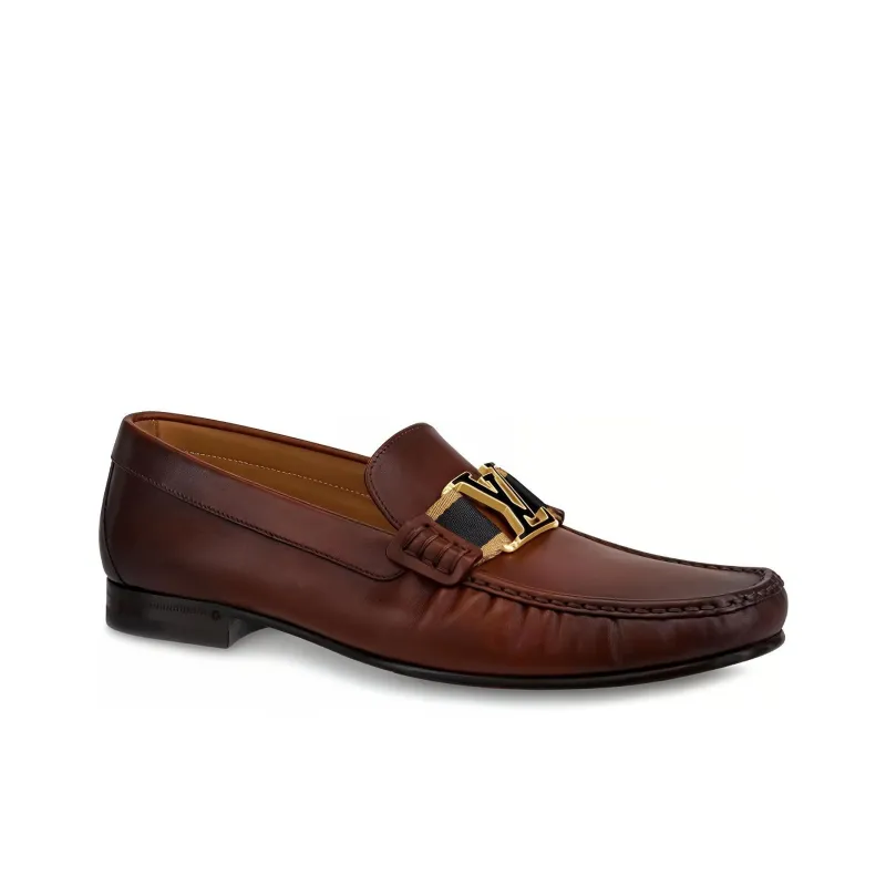 LOUIS VUITTON Montaigne Casual Shoes Men's Brown-1