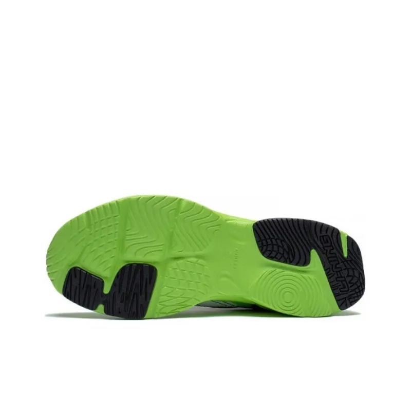 LiNing Meteor Abrasion Resistant Breathable Low Top Running Shoes Green Blue White-4