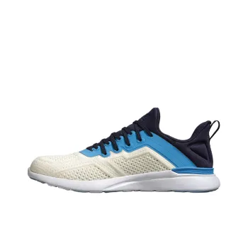 APL ATHLETIC PROPULSION LABS TechLoom Tracer Cushioning Low-Top Training Shoes Men's Beige Blue Black