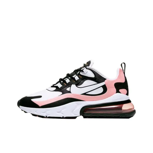 Nike Air Max 270 React Black White Bleached Coral Women's