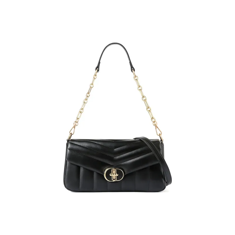 TUCANO Chanel Inspired Versatile Fashion Premium Chain Bag Crossbody Bag, Shoulder Bag Women's Classic Black-0