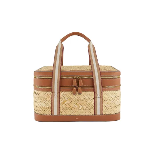 Anya Hindmarch Seaweed Picnic Basket Box Bag Handbag Unisex Natural Color