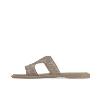 LOUIS VUITTON Oasis Slide Slippers Women's Gray