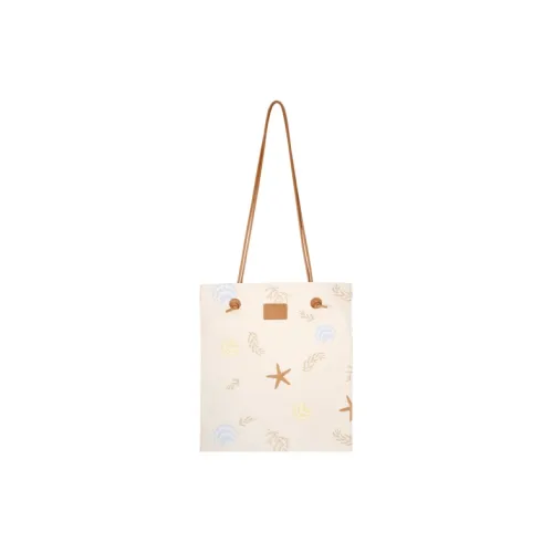 AJIDOU Fabric Seaside Starfish Tote Medium Size Women's Yellow