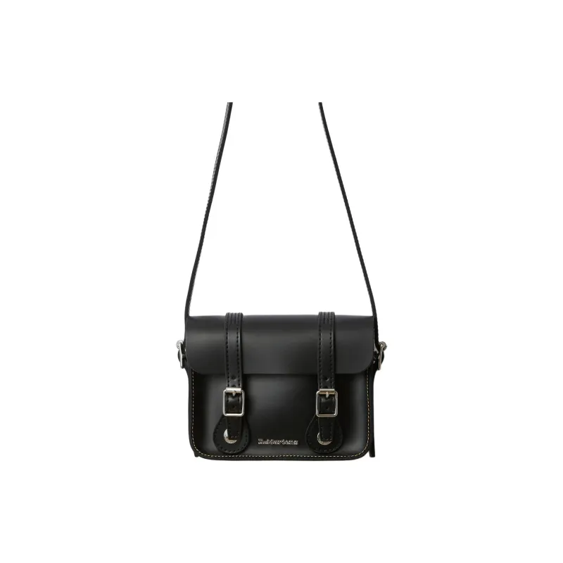 Dr.Martens Smooth Leather Crossbody Bag, Shoulder Bag Mini Unisex Black-0