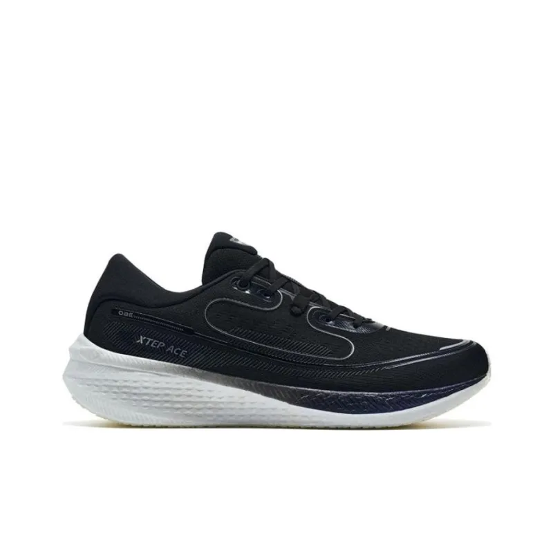 XTEP Race 360 1.0 Shock Absorbers With Slip Resistant Features Low Top Running Shoes Men's Black-1