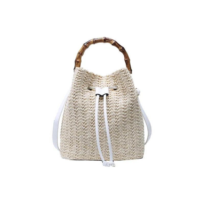 S.REPHEN Straw One Shoulder Handbag Regular Women's Khaki/White/Brown-1