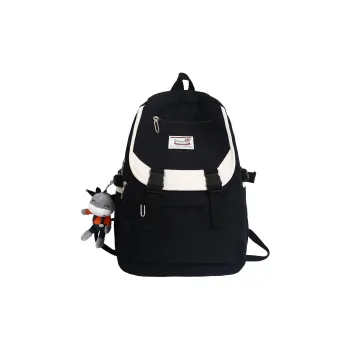 OURFUN Nylon Backpack Black/Pink/Burgundy/Blue
