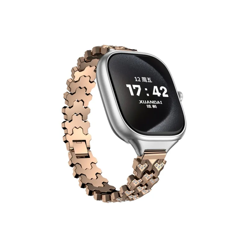 Yu Qing Compatibility Red Beige Watch 4/Redmi Smart 4th Generation Watch Bands 150mm Unisex-22