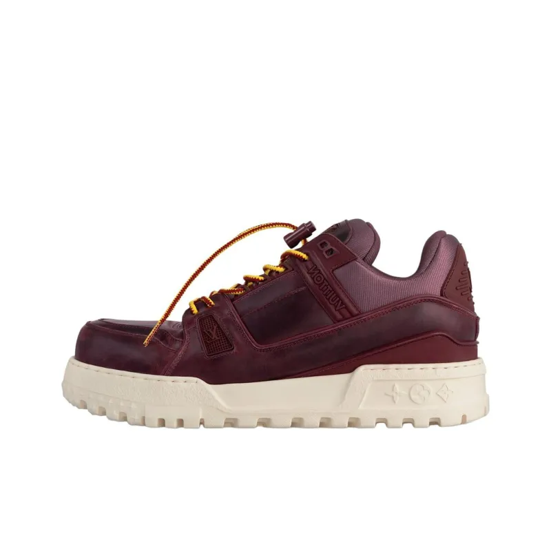 LOUIS VUITTON Trainer Maxi Low-Top Casual Shoes Men's Red-0