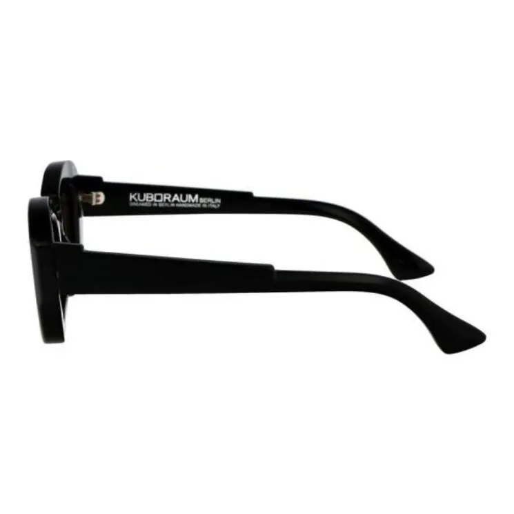 KUBORAUM Acetate Irregular Shape Sunglasses Women's Black-2