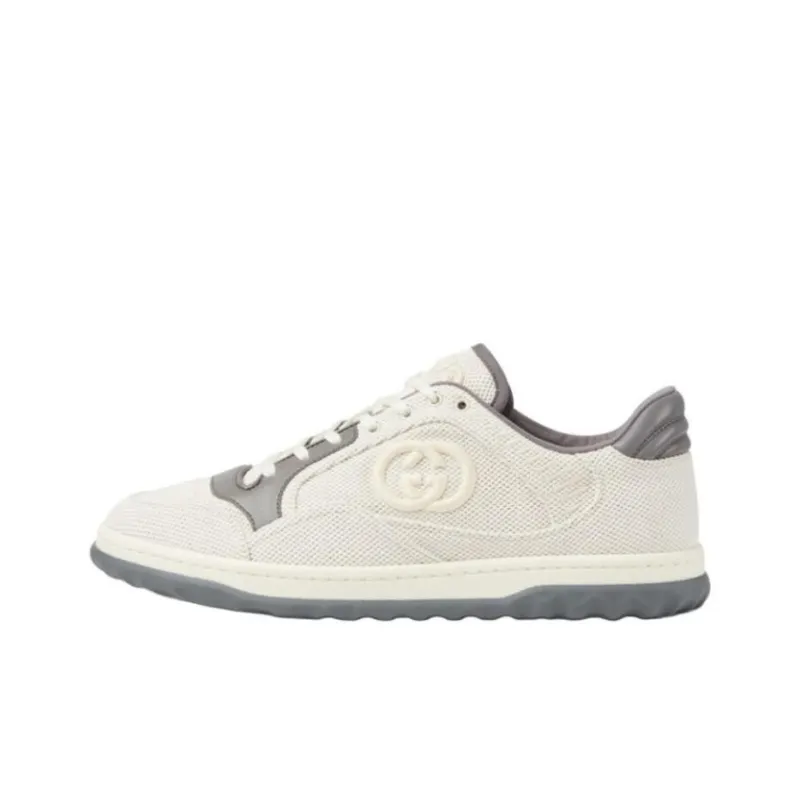 GUCCI MAC80 Low Top Skateboard Shoes Men's Beige-0