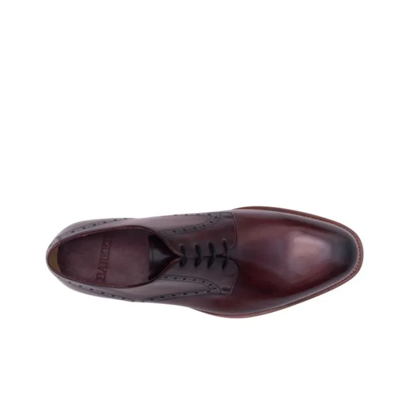 BARKER Trent Dress Shoes Men's Brown Red-3