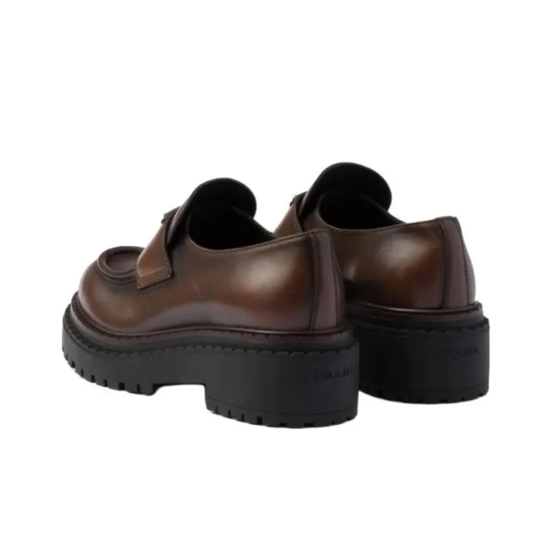 PRADA Loafers 5.5cm Women's Dark Brown-3