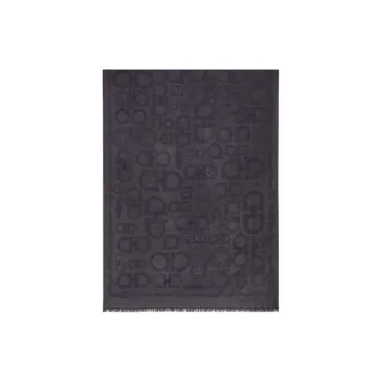 FERRAGAMO Wool Knit Scarves Men's Gray