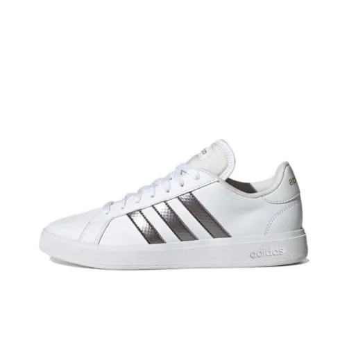 Adidas Neo GRAND COURT Skateboard Shoes Women's Low-Top White/Silver