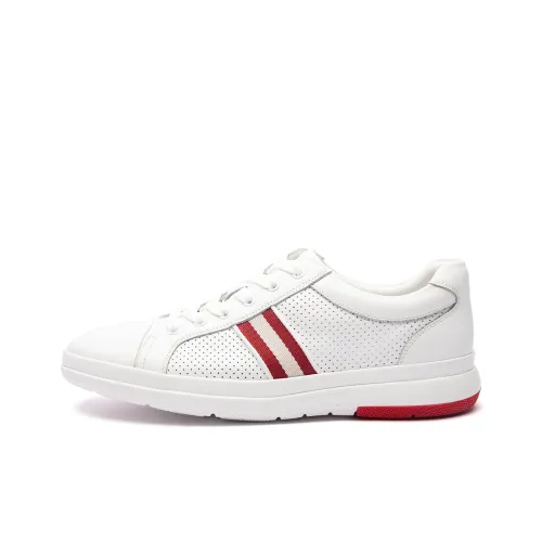 CHARRIOL Casual Shoes Men Low-Top White/Red