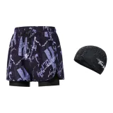 Black Letter+Swimming Cap