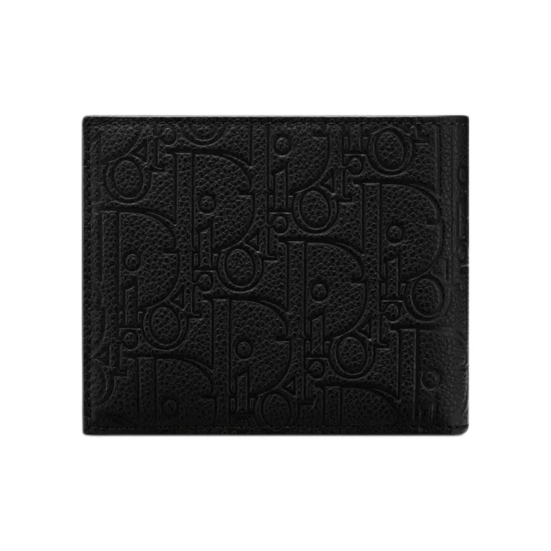 DIOR Leather Wallet Men's Black-2