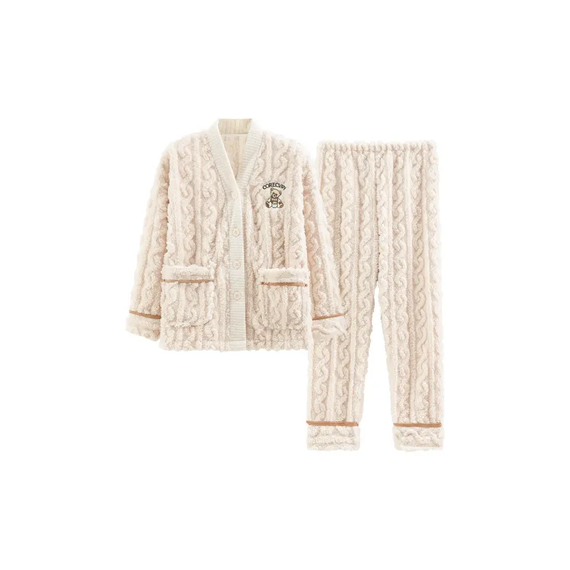 FENTENGCARE Pajama Set Women's Apricot-0