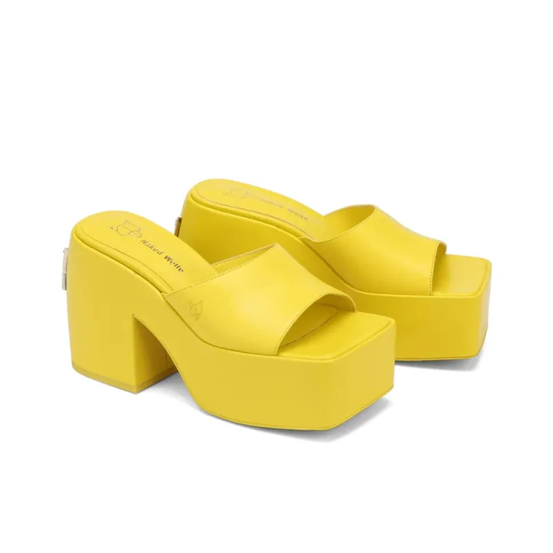 Naked Wolfe Fancy Stylish Sandal 11.3cm Women's Yellow-1
