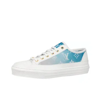 LOUIS VUITTON Stellar Sneakers 'White With Fading Blue Monogram' Women's