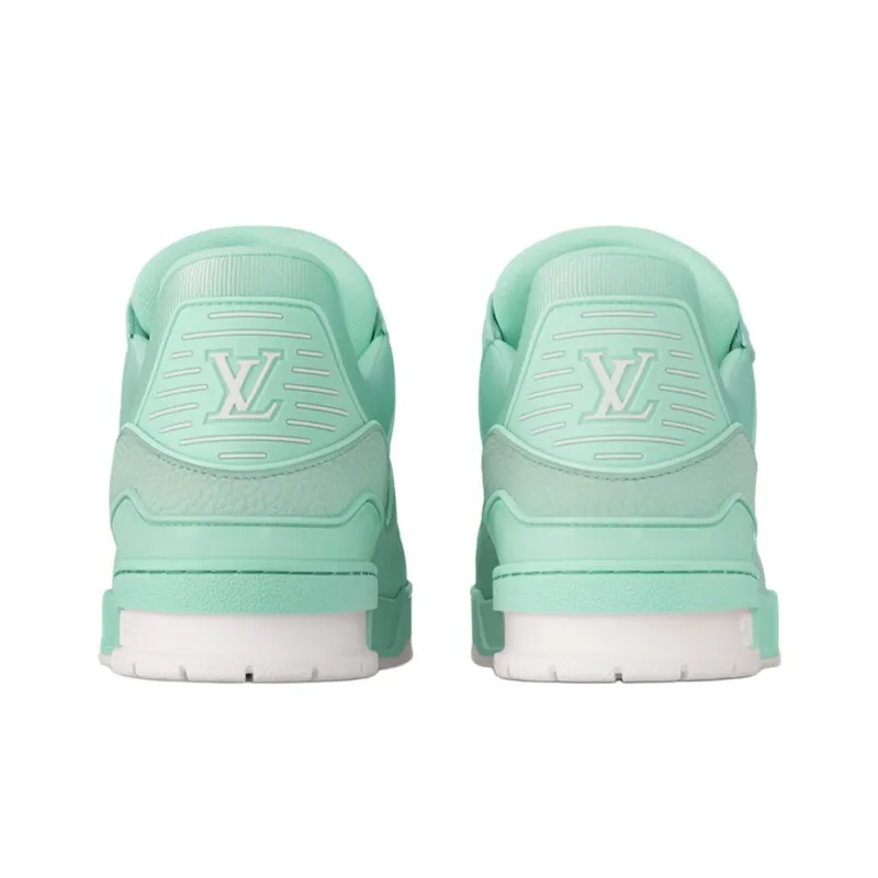 LOUIS VUITTON LV Trainer Mint Green White-4