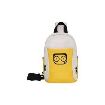 KAKAXI Nylon Sling Bag Shoulder Bag Unisex Yellow/Black/Green/Pink/White