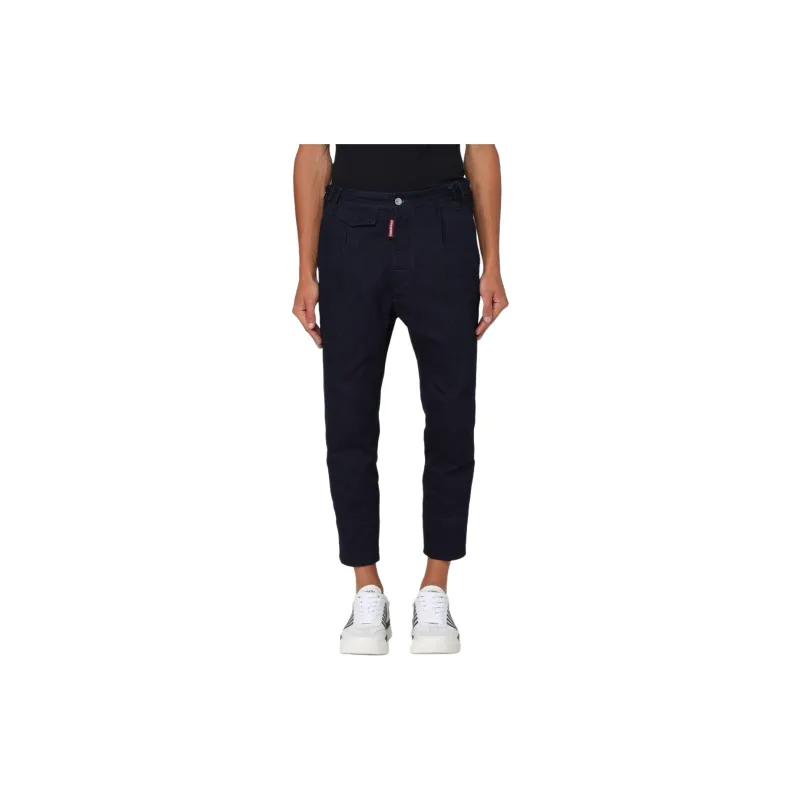 Dsquared2 Logo Tag Cropped Jeans-1