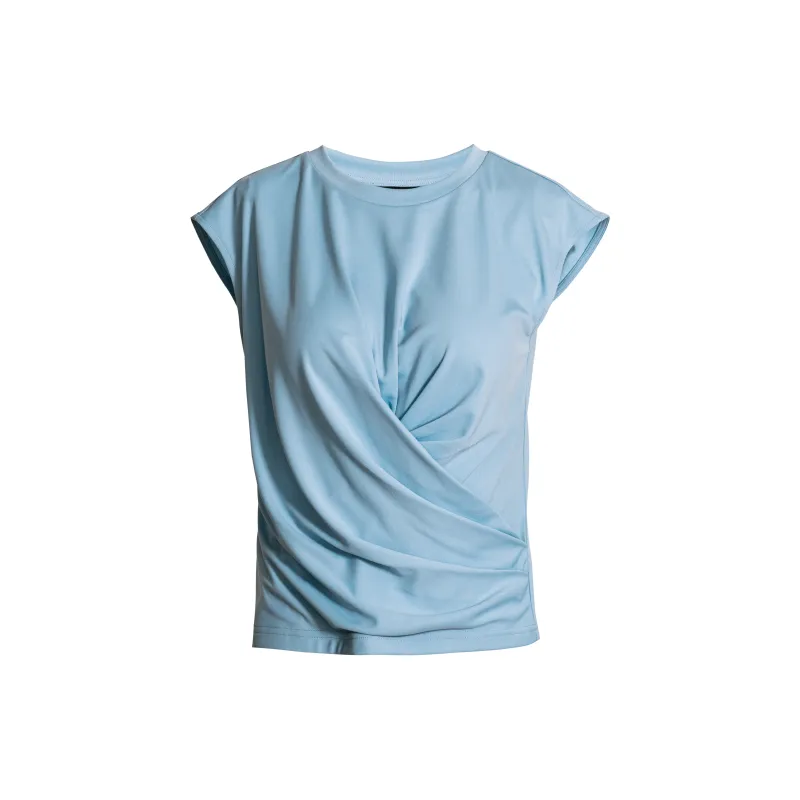 ROEYSHOUSE T Shirt Women's Light Blue-0