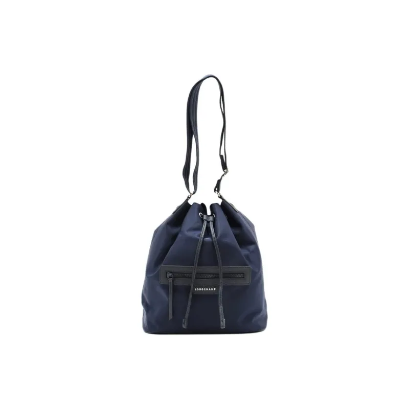 LONGCHAMP Nylon Bucket Bags Shoulder Bags Women's Marine Blue-0