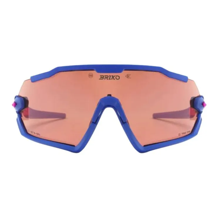SPACE SHI Nylon Acrylic Irregular Shape Sunglasses Unisex Blue-1