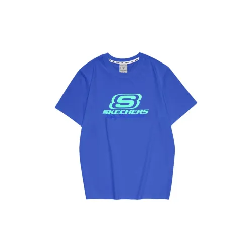 Skechers T-Shirts Unisex Cobalt Blue