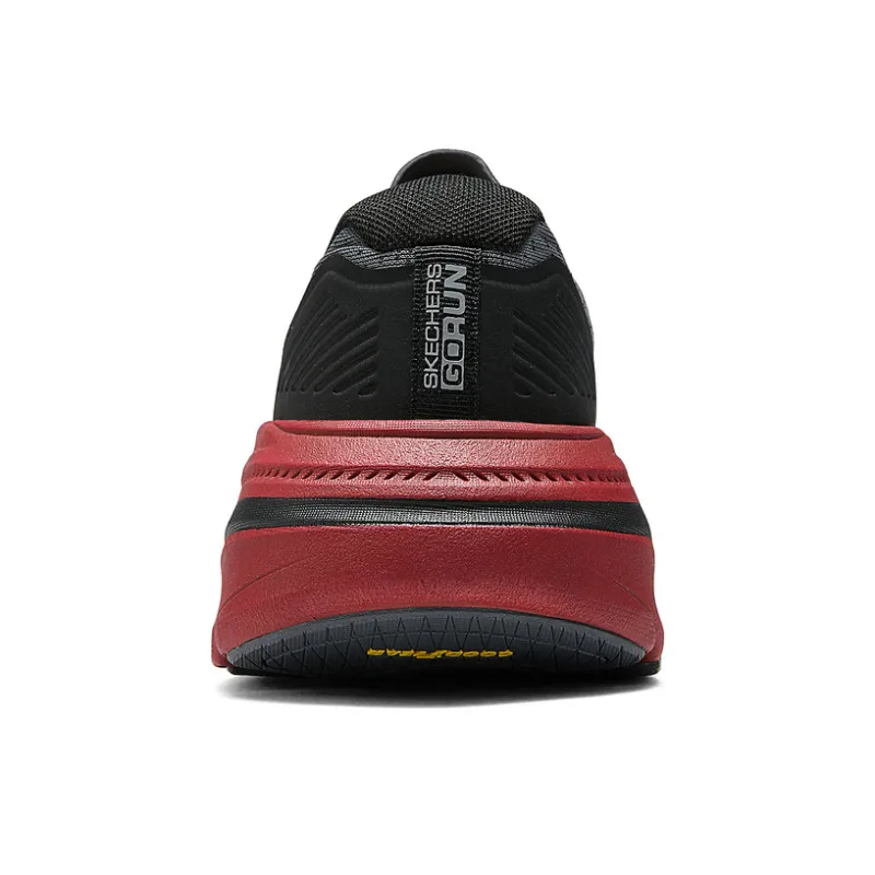 Skechers Max Cushioning Anti Slip Wear Resistant Low Top Casual Running Shoes Men's Gray Red-3