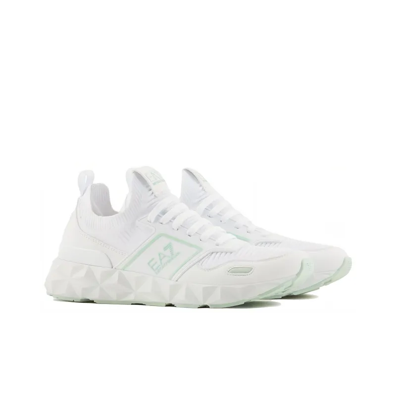 EMPORIO ARMANI EA7 Low Top Casual Shoes Unisex White-2