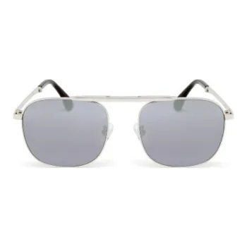 KESSLER Acetate Titanium Aviator Sunglasses Unisex Silver
