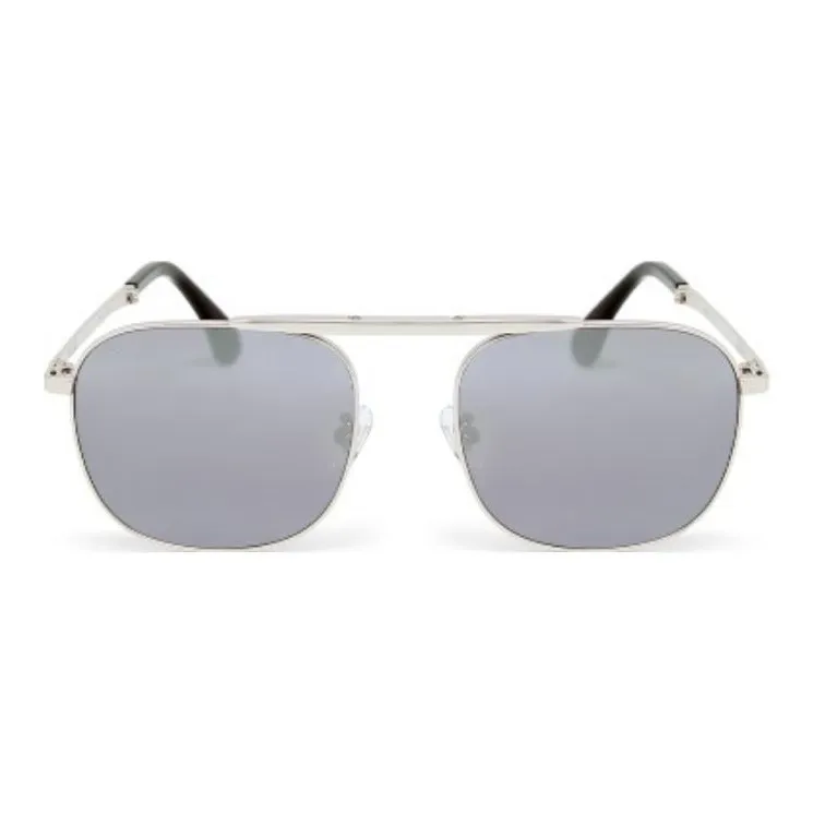 KESSLER Acetate Titanium Aviator Sunglasses Unisex Silver-0