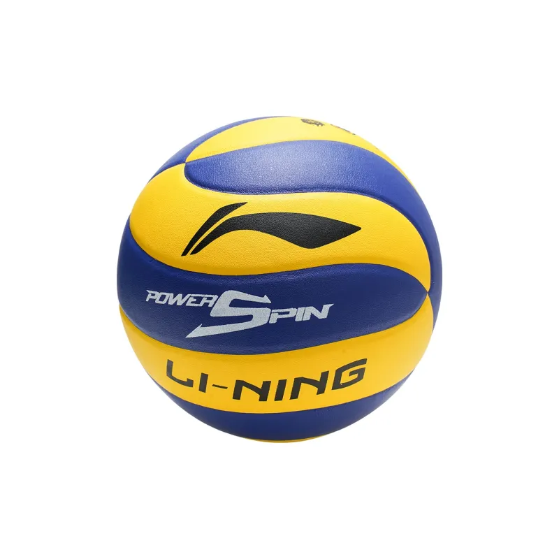 LiNing PU Size 5 Ball Volleyball Unisex Yellow Blue-2