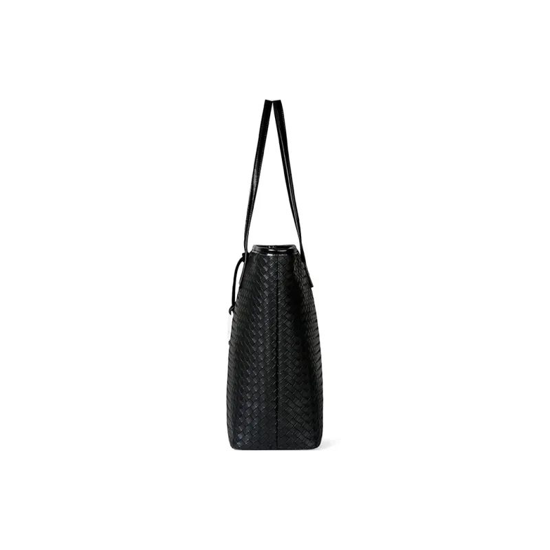 TUCANO Pu Shoulder Bag, Handbag, Tote Women's Classic Black-3
