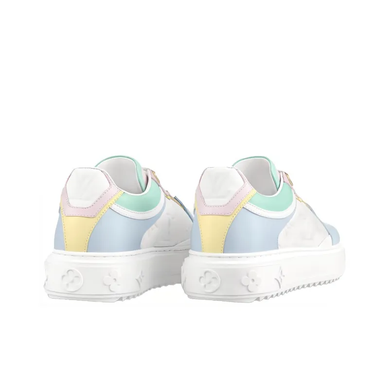 LOUIS VUITTON Time Out Sneakers 'White With Baby Shades' Women's-3
