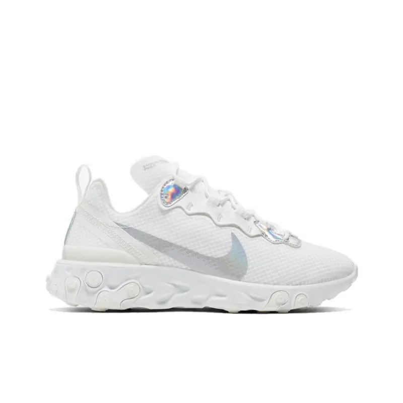 Nike React Element 55 White Iridescent Women's-1