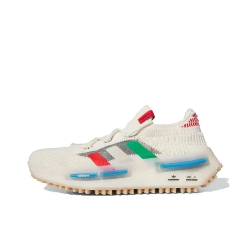 Adidas Originals Nmd S1 Cream White Red Green