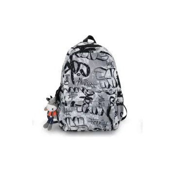 Venerable Brahma Nylon Backpack Regular Women's Gray/Blue/Black