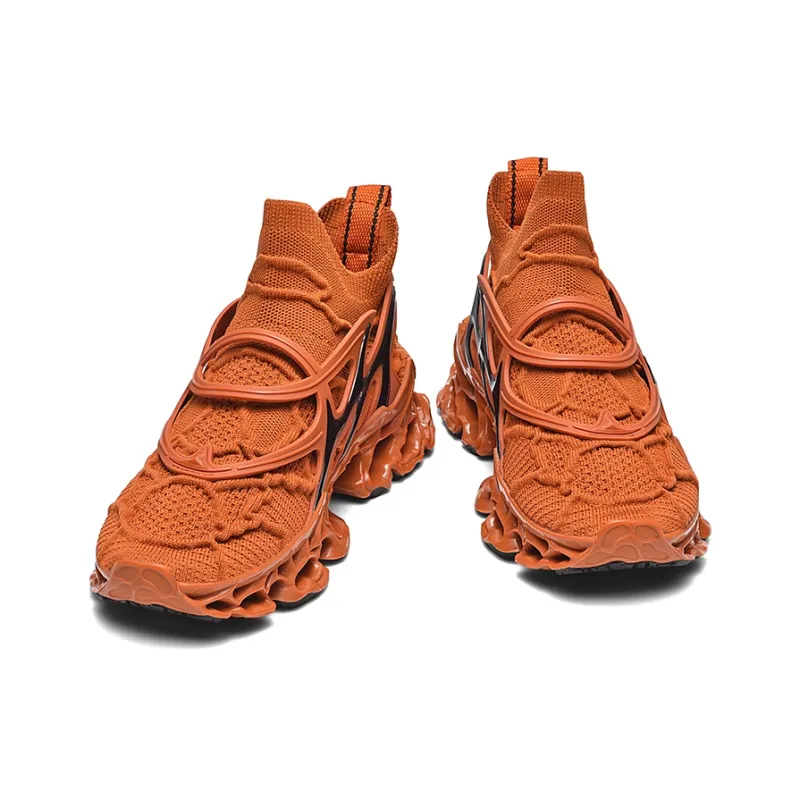 Comanier Cushioning And Breathable Mid Top Casual City Commute Sprint Long Distance Running Shoes Unisex-42