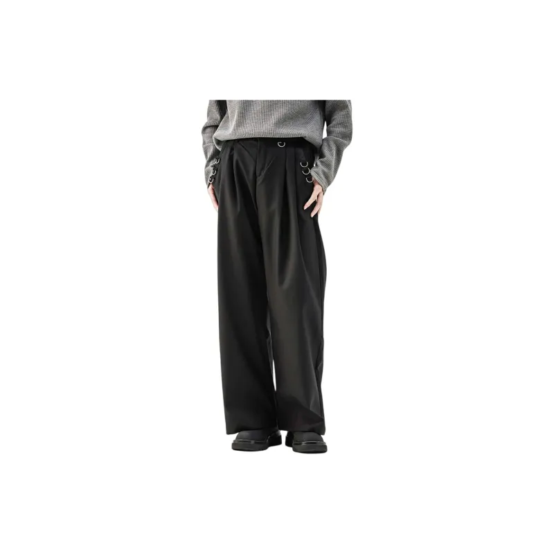 EYEUNDERSTAND Casual Pants Unisex Black-1