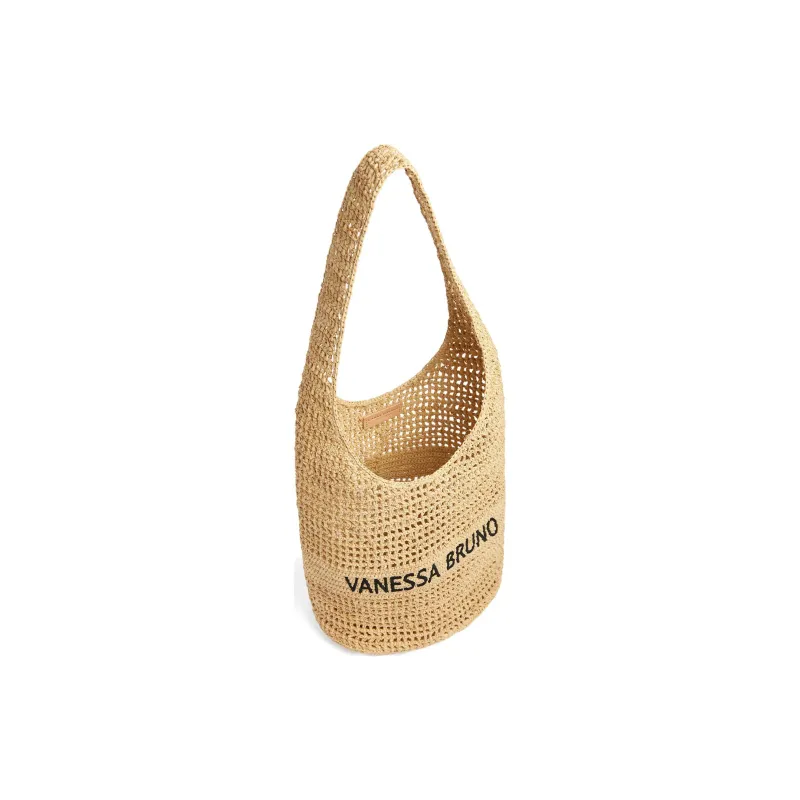 Vanessa Bruno Raffia Vagabond Bag Handbag Shoulder Bag Women's Sand-2